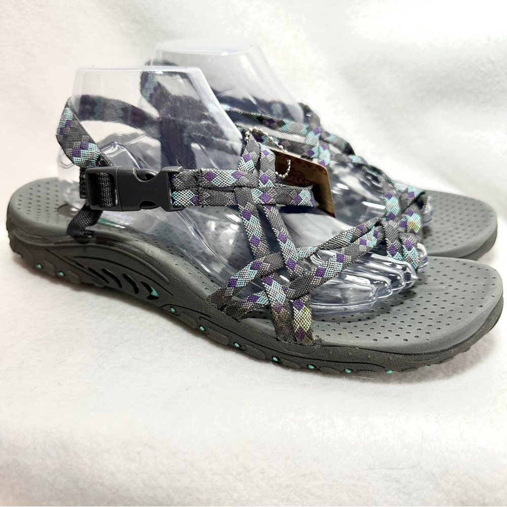 Skechers Reggae Sandals Women's 11 Outdoor Lifestyle Cushion Comfort 40950 New